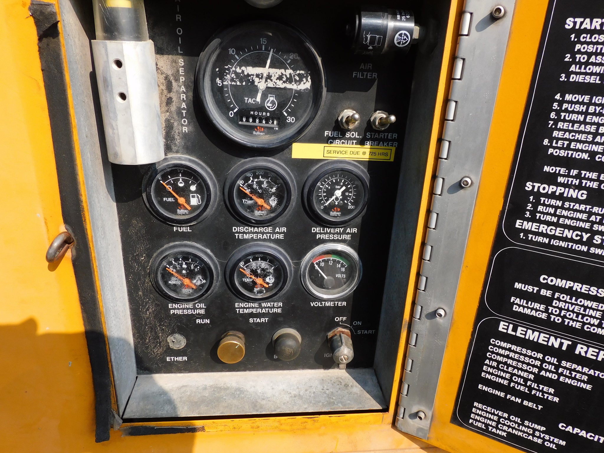SULLIVAN D185PQ AIR COMPRESSOR